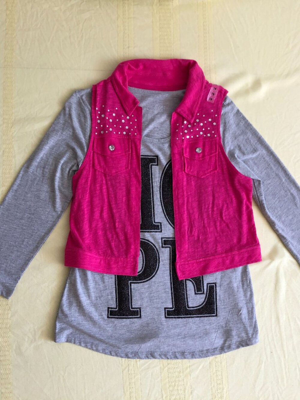 Justice HOPE Shirt with Detachable Vest